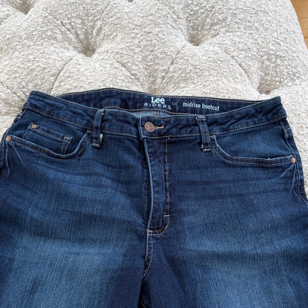 Lee Women's Bootcut Jeans - Deep Indigo - Picture 3 of 5
